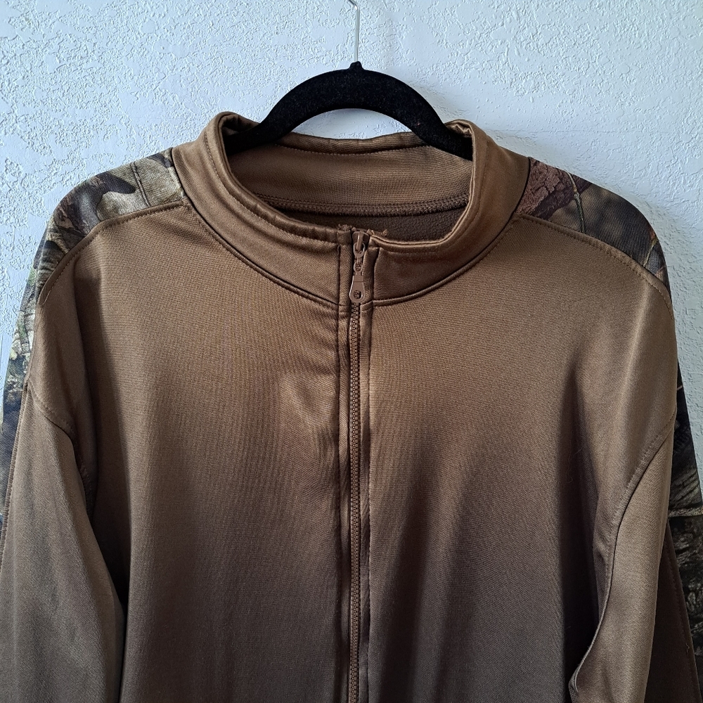 Zip-up Camo Fleece Sweatchirt - Picture 2 of 7